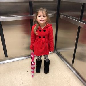 SOLD Pea coat long sleeve shirt and leggings